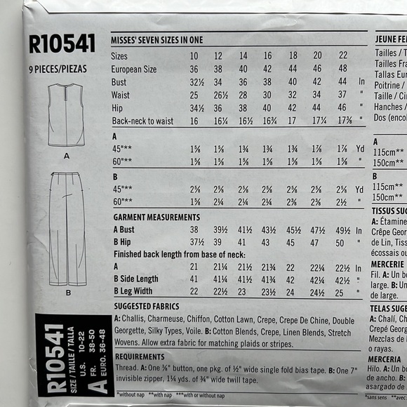 Lot of 5 Easy Sewing Patterns - Unused uncut Sewing pattern some just for knits - Picture 8 of 15